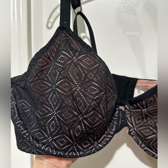 Women’s Auden 38D Black & Blush Lace Underwire Bra, Pristine Condition - Picture 2 of 4